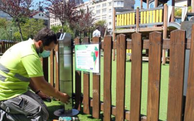 Pontevedra seguirá desinfectando a diario sus parques infantiles al menos hasta enero