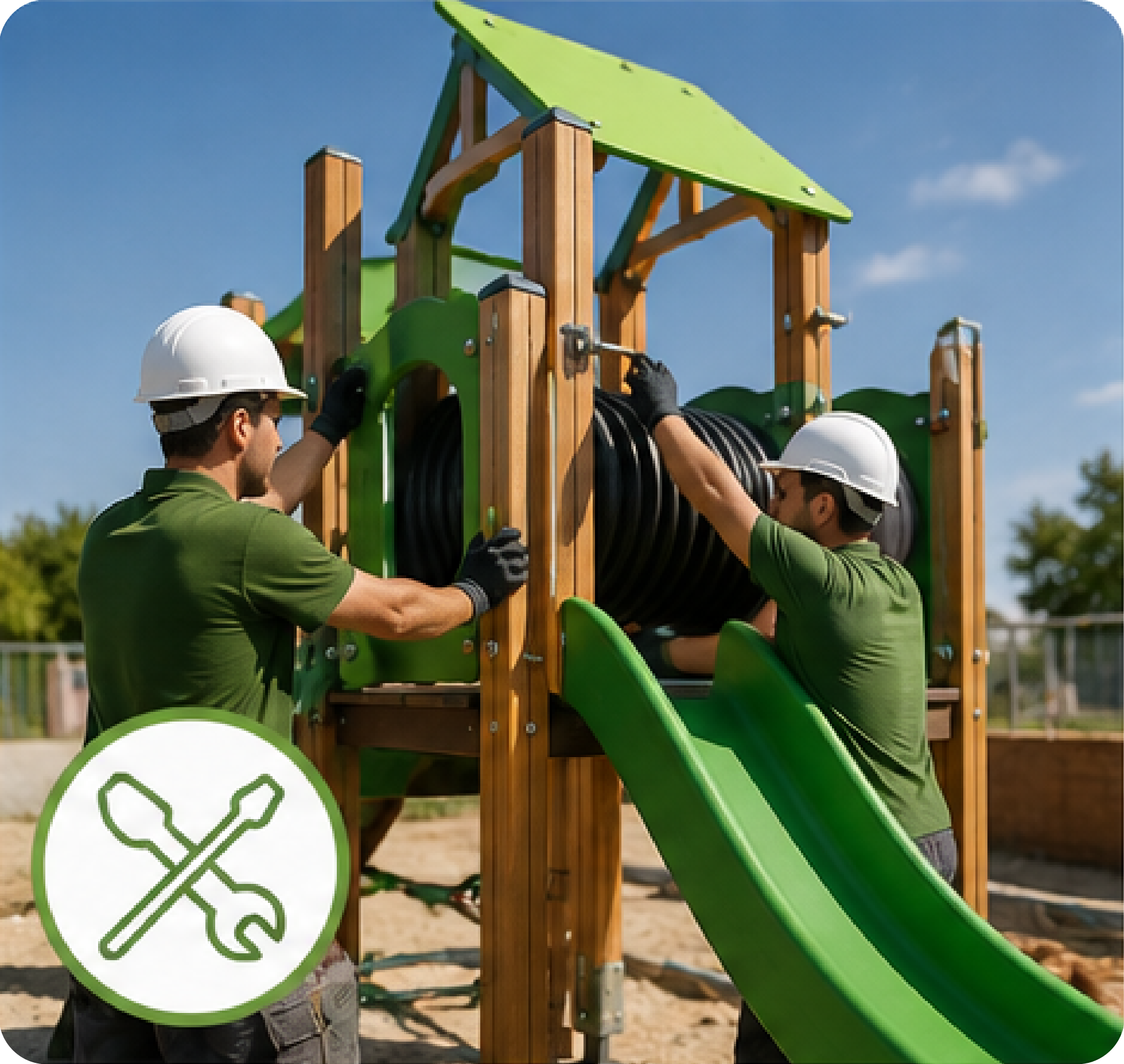 Construcción de parques infantiles