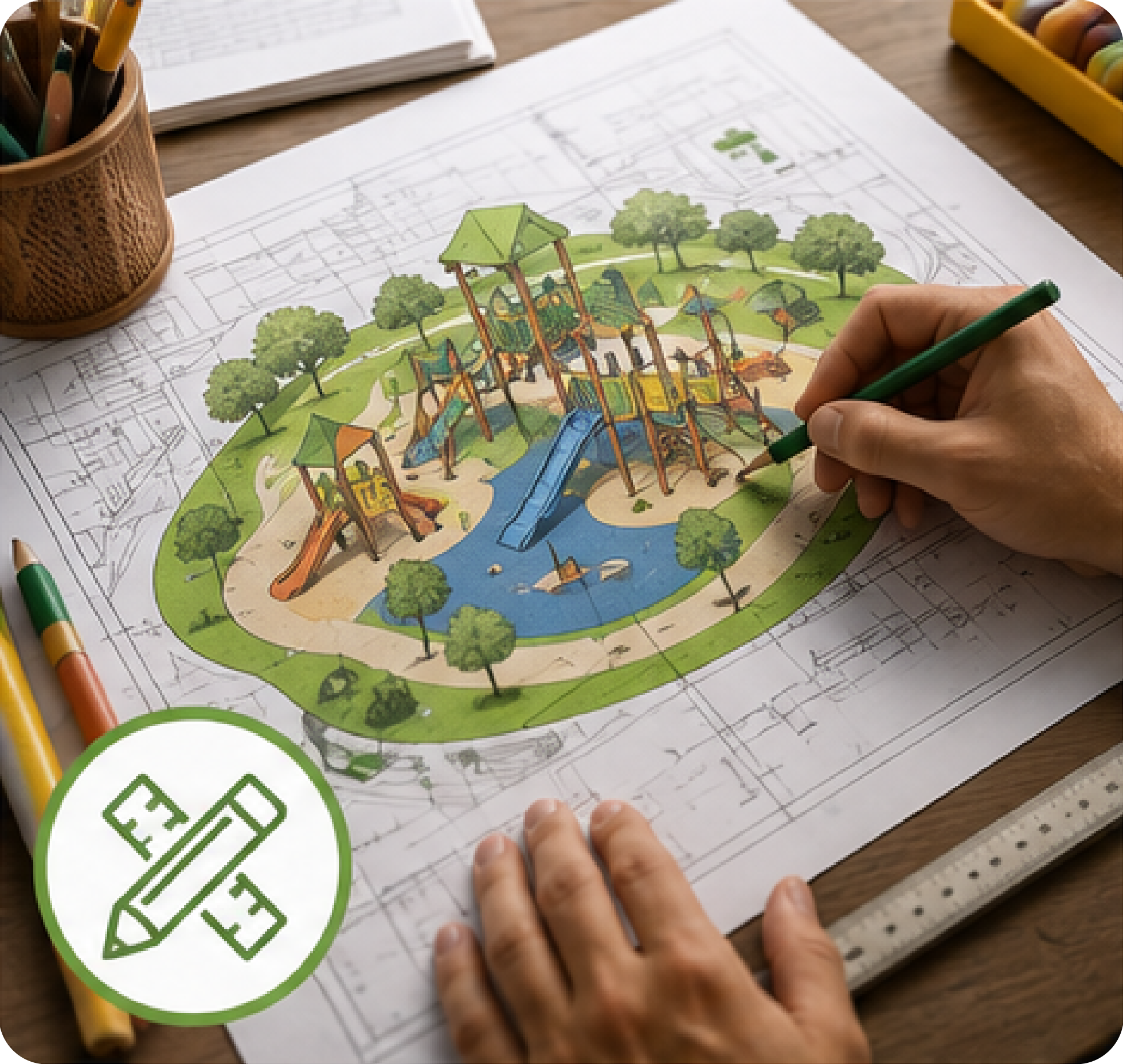 Diseño personalizado de parques infantiles
